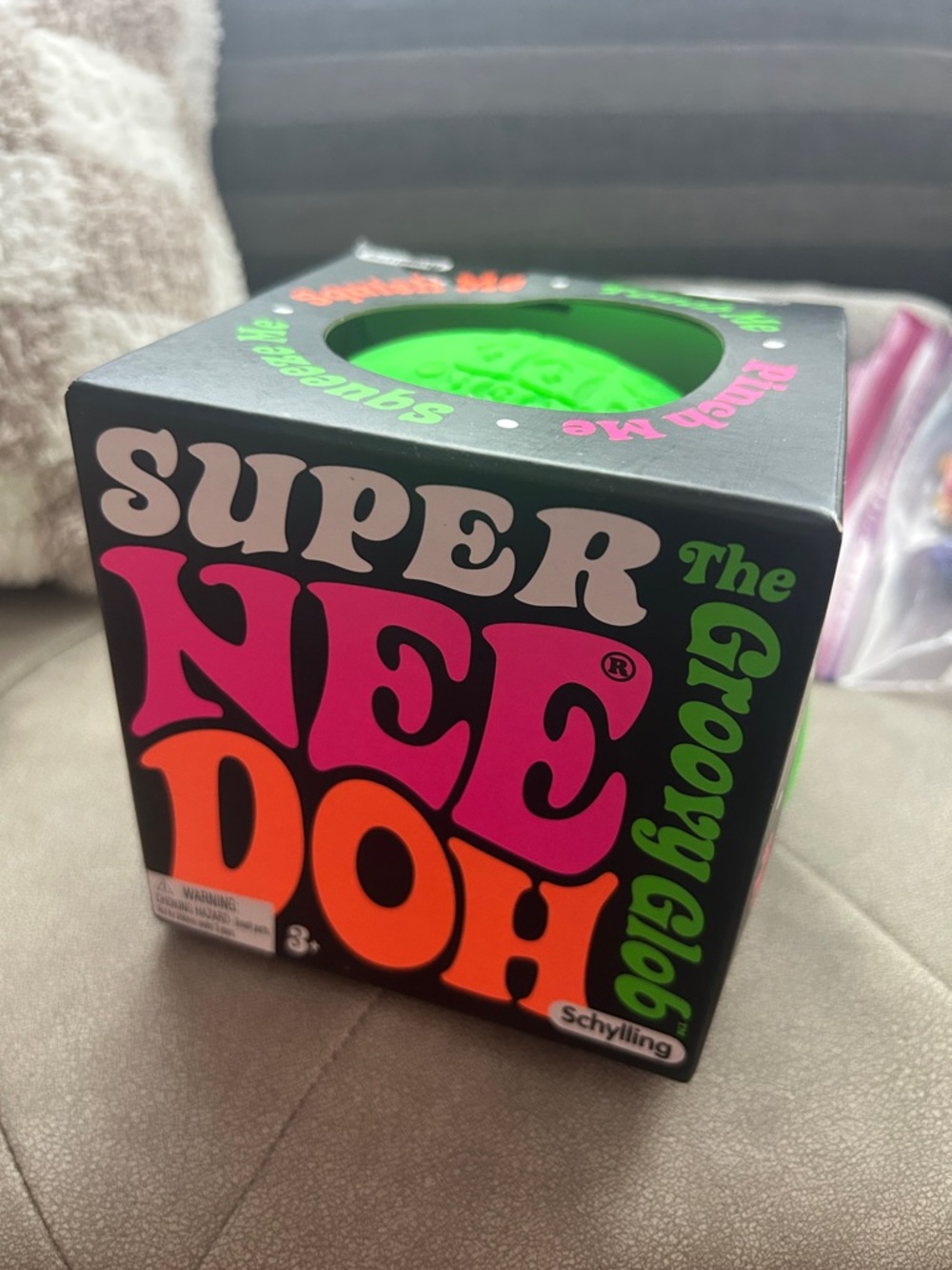 SUPER NeeDoh Groovy Glob Squish - the big size in Green